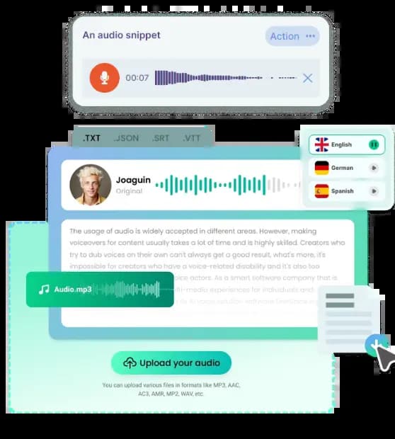 AI Voice & Transcription Interface